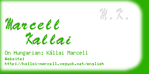 marcell kallai business card